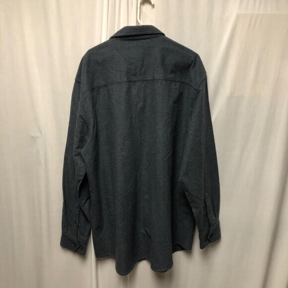 Grizzly Mountain Button Up Flannel Shirt Mens Size XXL Grey Cotton Warm Cozy - Picture 3 of 6